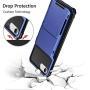 Vofolen for iPhone 6s Case iPhone 8 Wallet iPhone SE 2020 Case Credit Card Holder ID Slot Pocket Dual Layer Protective Bumper Rugged TPU Rubber Armor Hard Shell Cover for iPhone 6 6s 7 8 SE2 Navy Blue