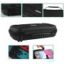 Case for Nintendo Switch Lite, Carry Case Hard Shell with 18 Games, 4 SD Cards and Pouch for Switch Lite Joy-con and Other Accessories (Black)