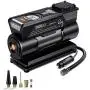 TACKLIFE M1 Tire Inflator, DC 12V Mini Digital Air Compressor Pump with Precision Gauge, 4 Nozzle Adaptors and Extra Fuse - Low Noise TACKLIFE M1 Tire Inflator, DC 12V Mini Digital Air Compressor Pump with Precision Gauge, 4 Nozzle Adaptors and Extra Fuse - Low Noise