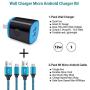 Micro USB Charger, Wall Charger Block with 6FT Android Fast Charging Cable Compatible for Samsung Galaxy S7 S6 S5 J7 J7V J8 J3 J3V J5 J6 Plus J4 J2 A10 Note 5 4,LG K40 K50 K20,Moto E6 E5 E4 G4 G5 G3