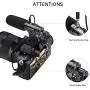 Smartphone Microphone, Camera Microphone with Aluminum Body, Video Microphone with Real-time Monitoring, Furry Windscreen, for Canon, Sony, Nikon, DSLR Camera/DV (Not for Canon T5i,T6)