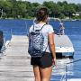geckobrands Waterproof Drawstring Backpack – Lightweight Packable Cinch Dry Bag, Available in 18 Colors