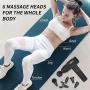 Muscle Massage Gun, Portable Percussion Massager Gun 20 Speeds Handheld Body Muscle Massager, Professional Deep Tissue Massage Gun Lrgiral Le6 Electric Massage Gun for Athletes with 6 Massage Heads