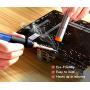 LDK Soldering Iron Kit Electronics, [Upgraded] Full Set 60W 110V Adjustable Temperature Welding Tool with 5pcs Different Tips, Stand, Tweezers, Sponge, Solder Sucker, Solder Wire and User Manual