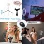 10.2" RGB Selfie Ring Light, RGB Flash Ring Light with Tripod Stand & Cell Phone Holder, LED Dimmable Desktop Beauty Selfie Light for YouTube Video, Live Stream, Makeup - for iPhone & Android