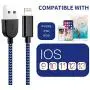 iPhone Charger, MFi Certified Lightning Cable 5Pack Durable Fast Charger KRISLOG Nylon Braided USB Fast Charging&Syncs Cord Compatible iPhone 11 Pro Xs MAX XR 8 8 Plus 7 7 Plus 6s 6s Plus SE iPhone Charger, MFi Certified Lightning Cable 5Pack Durable Fast Charger KRISLOG Nylon Braided USB Fast Charging&Syncs Cord Compatible iPhone 11 Pro Xs MAX XR 8 8 Plus 7 7 Plus 6s 6s Plus SE