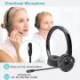 Bluetooth Headphones,YAMAY M20 Wireless Headphones with Microphone Hands Free Noise Cancelling Wireless Bluetooth Headset for Cell Phones (Lightweight Foldable On Ear Design Multi-point Connect)