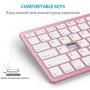 OMOTON Ultra-Slim Bluetooth Keyboard Compatible with iPad 10.2-inch/ 9.7-inch, iPad Air 10.5, iPad Pro 11/12.9, iPad Mini 5/4, iPhone and Other Bluetooth Enabled Devices, Rose Gold