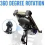 ILM Motorcycle Bike Phone Mount Holder Wireless Charging USB Quick Charge Fits Handlebar Cell Phones iPhone Samsung Galaxy HUAWEI HTC (Qi Wireless USB QC Charge)