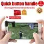 BEESCLOVER 1 Pairs Mobile Phone Gaming Trigger Fire Button Smartphone Shooter Controller for PUBG Black BEESCLOVER 1 Pairs Mobile Phone Gaming Trigger Fire Button Smartphone Shooter Controller for PUBG Black