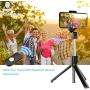 Selfie Stick Tripod with Removable Wireless Bluetooth Remote Shutter Compatible,Mini Pocket Selfie Stick for iPhone 11 Pro Max/XR/X/8/8P/7/7P/6s/6 Samsung Galaxy S9/8/7 Note 9/8/7 Nubia