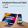 Cell Phone Stand, Adjustable Phone Holder,Aluminum Alloy Fully Foldable Dock Cradle for Desktop,Compatible with All Android Smartphone,Mobile Phone 11 Pro XS Max Xr,Switch Tablets 7-10" (Black)