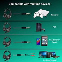 HP Wired Gaming PC Headset Stereo Sound HP H100 Headphone with Microphone for PC, Xbox, PS4, Nintendo Switch and Mobile Device