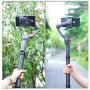 ULANZI Carbon Fiber Extension Monopod Pole Rod Extendable Stick 1/4 Thread Compatible for DJI OSMO Mobile 3 Zhiyun Smooth 4 Q/Hohem/Moza Stabilizer Gimbal
