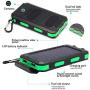 Solar Charger, 20000mAh Solar Power Bank Portable Charger for Camping External Battery Backup Charger with Dual 2 USB Port/LED Flashlights for All Smartphone, Tablet and Android Cellphone