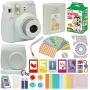 Fujifilm Instax Mini 9 Camera WHITE + Accessory kit for kids Fujifilm Instax Mini 9 Camera Includes Instant camera Fuji Instax Film 20 pack Instax Case with strap Instax Album + frames lenses + more …