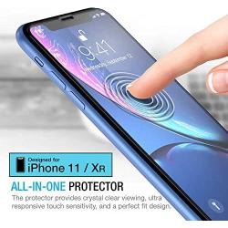 Maxboost Edge-to-Edge (3 Pack) Screen Protector for Apple iPhone 11 and iPhone XR (6.1") [Touch Accurate] Full Framed Tempered Glass Screen Protector Compatible with iPhone XR/11 - Pack of 3