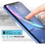Maxboost Edge-to-Edge (3 Pack) Screen Protector for Apple iPhone 11 and iPhone XR (6.1") [Touch Accurate] Full Framed Tempered Glass Screen Protector Compatible with iPhone XR/11 - Pack of 3