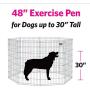 MidWest Homes for Pets Folding Metal Exercise Pen/Pet Playpen