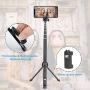 Selfie Stick Tripod, Eocean 45 Inch Extendable Selfie Stick with Wireless Remote, Compatible with iPhone 11 Pro Max/XR/7/8/6/Plus/Android/Samsung Live Stream, vlog