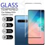 Galaxy S10 Plus HD Clear Tempered Glass Screen Protector+Camera Lens Protectors by YEYEBF, [2+2 Pack] [Case-Friendly] [9H Hardness] Full Coverage Screen Protector Cover Shield