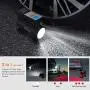 Tire Inflator Air Compressor, Portable 12V DC Air Pump with Digital LCD Display,150 PSI Tire Pump with Auto Shut Off and 3 Modes LED Light for Car Tires, Truck, Motorcycle, Bicycle