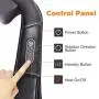 Neck Massager, Shiatsu Back Massagers with Heat Function and Electric Deep Tissue 3D Kneading, Relieve Muscle Pain, for Shoulder, Travel, Office, Home, Car Neck Massager, Shiatsu Back Massagers with Heat Function and Electric Deep Tissue 3D Kneading, Relieve Muscle Pain, for Shoulder, Travel, Office, Home, Car