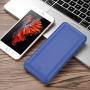 10000 mAh Power Bank Portable Charger Ultra Slim External Battery Pack with Built in AC Plug, Type-c Cable,Micro Cable and Other Cable for Cell Phone(Blue)