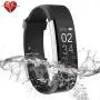 Ulvench Waterproof Fitness Tracker, Smart Watch for Calorie Counter Heart Rate Monitor Sleep Monitor Step Counter, Watch Pedometer, GPS, IP67 Waterproof Activity Tracker for Smartphone Cellphone