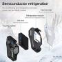 Anonyme Mobile Phone Radiator Portable Gaming Cooler Wireless Phone Handle Mini Controller with Cooling Fan for PUBG Mobile Black