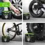 Prow Portable Air Compressor Tire Inflator AC/DC Electric Pump for Car – DC 12V, Home – AC 110V, Upscale, with Analog Pressure gauge, Air pump for Car Tires, Motorcycle, Bike, Basketball and More.