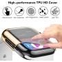 Mastten 2-Pack 38mm Case Compatible for Apple Watch Screen Protector, Full Protective Case TPU HD Ultra-Thin Cover Compatible for iWatch Series 3 2 1, Bronze, Clear