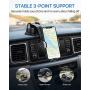 Andobil Car Phone Mount Easy Clamp, Dashboard Windshield Air Vent Cell Phone Holder Anti-Shake Strong Suction Universal Cradle Compatible iPhone 11 Pro Max/XS/SE/7, Samsung Galaxy S20+/Note 10/S8 Plus