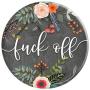 Fuck Off - Rustic Floral Cute Funny Rude Sarcastic Sayings PopSockets Grip and Stand for Phones and Tablets