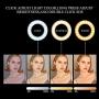 Selfie Ring Light with 40 LEDs, Rechargeable Selfie Fill Ring Light with Retaining Clip On，for Cell Phone, Laptop, Photography,Video Lighting,Makes up