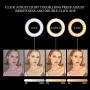 Selfie Ring Light with 40 LEDs, Rechargeable Selfie Fill Ring Light with Retaining Clip On，for Cell Phone, Laptop, Photography,Video Lighting,Makes up