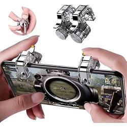Replacement Mobile Gaming Controller for Android iOS,Compatible with PUBG Fortnite Mobile Game Controller Upgraded Joysticks Gamepad Accessories(PUGB Triggers)