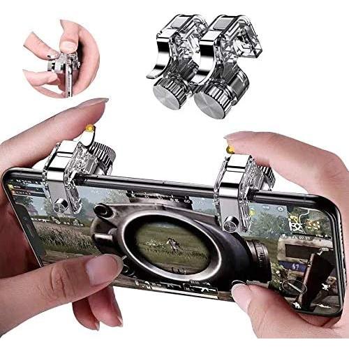 Replacement Mobile Gaming Controller for Android iOS,Compatible with PUBG Fortnite Mobile Game Controller Upgraded Joysticks Gamepad Accessories(PUGB Triggers)