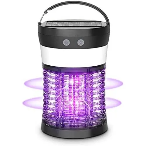 Mosquito Bug Zapper Outdoor, Aukfa Solar Mosquito Killer Lamp Insect Killer and Rechargeable Electric Fly Insect Trap with 3 Lighting Function Waterproof Portable Mosquito Trap for Indoor Camping Mosquito Bug Zapper Outdoor, Aukfa Solar Mosquito Killer Lamp Insect Killer and Rechargeable Electric Fly Insect Trap with 3 Lighting Function Waterproof Portable Mosquito Trap for Indoor Camping