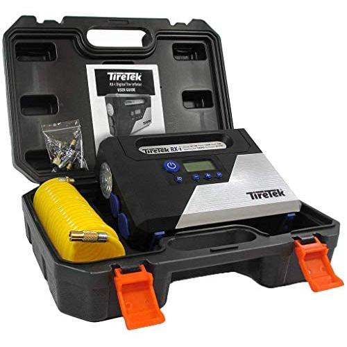 TireTek RX-i Portable Air Compressor Pump 12V Digital Tire Inflator with Gauge + Auto Shut Off