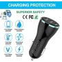 USB Car Charger,Bralon[10-Pack] 24W/4.8A 3-Port Fast Car Charger Car Phone Smart Charger Compatible with iPhone 11/11 Pro(Max)/XS/X/8 7 6 S Plus,Galaxy Note S10 S9 S8 S7 S6 Edge,iPad,Mp3&More