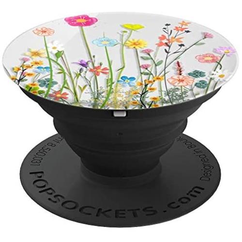 Flower Bouquet Floral Pattern X PopSockets Grip and Stand for Phones and Tablets