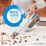 BLACK+DECKER dustbuster Handheld Vacuum, Cordless, AdvancedClean+, White (HHVK320J10)