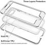 iPhone 8 Plus Case, iPhone 7 Plus Case, Anuck Crystal Clear 3 in 1 Heavy Duty Defender Shockproof Full-Body Protective Case Hard PC Shell & Soft TPU Bumper Cover for iPhone 7 Plus/8 Plus 5.5" - Clear