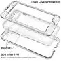 iPhone 8 Plus Case, iPhone 7 Plus Case, Anuck Crystal Clear 3 in 1 Heavy Duty Defender Shockproof Full-Body Protective Case Hard PC Shell & Soft TPU Bumper Cover for iPhone 7 Plus/8 Plus 5.5" - Clear