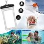Veckle Waterproof Phone Pouch, 2 Pack Clear TPU Universal Water Proof Cell Phone Pouch Floating Dry Bag Waterproof Case for Smartphones OnePlus 7 iPhone X 8 7 6 Plus Galaxy S8 S7 S6 Beach Black White