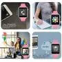 Padgene Bluetooth Smartwatch,Touchscreen Wrist Smart Phone Watch Sports Fitness Tracker with SIM SD Card Slot Camera Pedometer Compatible with iPhone iOS Android for Kids Men Women (Pink)