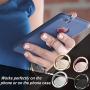 Rngeo Finger Ring Stands Set, Pack of 4 Universal Thin 360 Degree Rotation Phone Rings, Compatible with iPhone, Android & Other Smartphones (4 Packs of Rose Gold, Gold, Gray, Silver & Black)