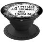 Strange and Unusual Quote Spooky Halloween 80s and 90s Fans PopSockets Grip and Stand for Phones and Tablets Strange and Unusual Quote Spooky Halloween 80s and 90s Fans PopSockets Grip and Stand for Phones and Tablets