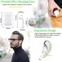 Wireless Earbuds Bluetooth 5.0 Headsets with【24Hrs Charging Case】 IPX5 Waterproof, 3D Stereo Headphones in-Ear Ear Buds Built-in Mic, Pop-ups Auto Pairing for iPhone/Samsung/Android
